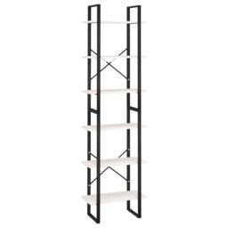 Berkfield Home Storage Shelf White 60x30x210 cm Solid Wood Pine - Size: 60 x 30 x 210 cm - thumbnail 2