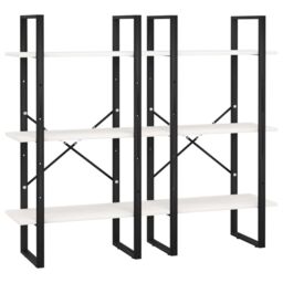 Berkfield Home Storage Shelf White 60x30x210 cm Solid Wood Pine - Size: 60 x 30 x 210 cm - thumbnail 3