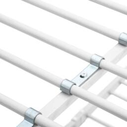 Berkfield Home Bunk Bed Frame White Metal 140x200 cm/90x200 cm - thumbnail 6