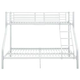 Berkfield Home Bunk Bed Frame White Metal 140x200 cm/90x200 cm - thumbnail 3
