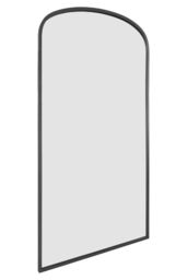 "MirrorOutlet Black Metal Framed Arched Wall Leaner Mirror 79""x39"" (200x100CM) - Size: 1 Pack" - thumbnail 4