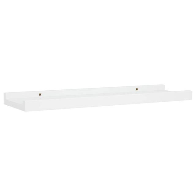 Berkfield Home Picture Frame Ledge Shelves 2 pcs White 40x9x3 cm MDF - Size: 40 x 9 x 3 cm - image 1