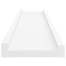 Berkfield Home Picture Frame Ledge Shelves 2 pcs White 40x9x3 cm MDF - Size: 40 x 9 x 3 cm - thumbnail 6