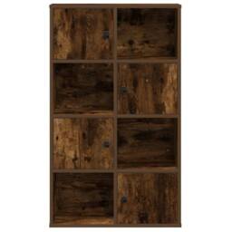 Berkfield Home Durable Bookcase Smoked Oak 60x24x101.5 cm Engineered Wood in Brown - thumbnail 4