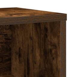 Berkfield Home Durable Bookcase Smoked Oak 60x24x101.5 cm Engineered Wood in Brown - thumbnail 9