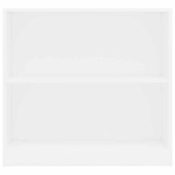 Berkfield Home Bookshelf White 80x24x75 cm Engineered Wood - Size: 80 x 24 x 75 cm - thumbnail 4