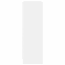 Berkfield Home Bookshelf White 80x24x75 cm Engineered Wood - Size: 80 x 24 x 75 cm - thumbnail 5