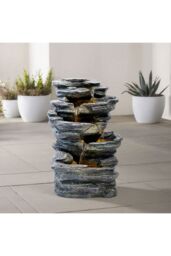 Garden Sanctuary Creative Rockery Decoration Outdoor Water Fountain in Natural - thumbnail 2
