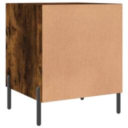 Berkfield Home Modern Bedside Cabinet Smoked Oak 40x40x50 cm Engineered Wood in Brown - Size: 40 x 40 x 50 cm - thumbnail 8