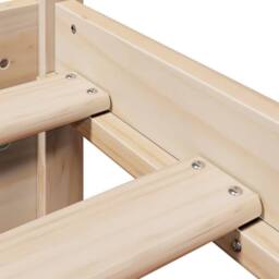 Berkfield Home Bed Frame with Headboard without Mattress 90x200 cm in Light Tan - thumbnail 9