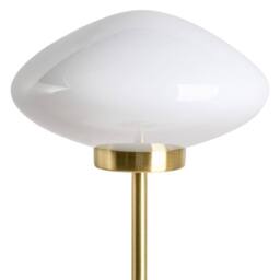 Wyld and Coco Gold Iron Table Lamp with Mushroom Milk Glass Shade - thumbnail 5
