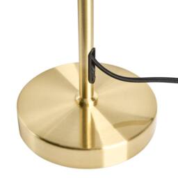 Wyld and Coco Gold Iron Table Lamp with Mushroom Milk Glass Shade - thumbnail 6