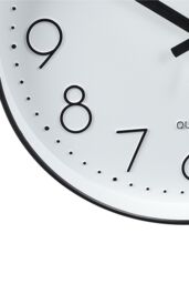 Living and Home 12-Inch Minimalist Wall Clock with Arabic Numerals in White - thumbnail 6