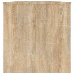 Berkfield Home Modern 809650 Coffee Table Sonoma Oak 102x50x52, 5 cm Engineered Wood in Light Tan - thumbnail 7