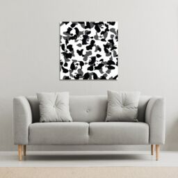 Benjamin Tate Design Animal Print (Canvas Print) / 46 x 46 x 4cm in Natural - Size: 46 x 46 x 4 cm - thumbnail 1