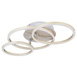 Netlighting Kendy Integrated LED Semi Flush Ceiling Light Nickel Matt 3x LED 3000K in Grey - thumbnail 2