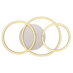 Netlighting Kendy Integrated LED Semi Flush Ceiling Light Nickel Matt 3x LED 3000K in Grey - thumbnail 4