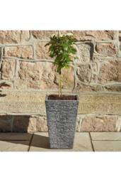 KDMD Ash Slate Effect Tall Planter 45cm in Grey - thumbnail 6