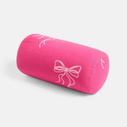 OHS Printed Beach Towel in a Bag with Inflatable Bolster Pillow Set in Bright Pink - thumbnail 5