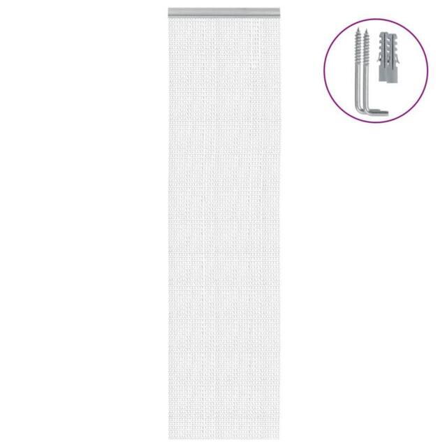 Berkfield Home Chain Door Fly Screen 56x202 cm Aluminium in Silver - image 1