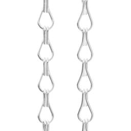 Berkfield Home Chain Door Fly Screen 56x202 cm Aluminium in Silver - thumbnail 4