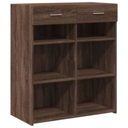 Berkfield Home Sideboard Brown Oak 80x42.5x93 cm Engineered Wood - thumbnail 2