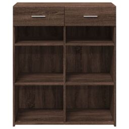 Berkfield Home Sideboard Brown Oak 80x42.5x93 cm Engineered Wood - thumbnail 4