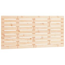 Berkfield Home Wall Headboard 156x3x63 cm Solid Wood Pine in Brown - Size: 156 x 3 x 63 cm - thumbnail 2