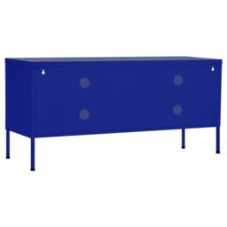 Berkfield Home TV Cabinet Navy Blue 105x35x50 cm Steel - Size: 105 x 35 x 50 cm - thumbnail 5