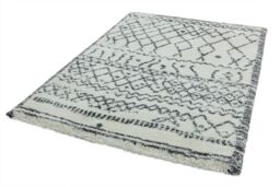 The Rug Shop UK Cream Geometric Polypropylene Luxurious Easy To Clean Rug - Size: 200 cm x 290 cm - thumbnail 4
