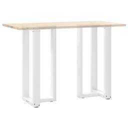 Berkfield Home Bar Table Legs T-Shaped¬†2 pcs White 50x35x(90-91) cm Steel - thumbnail 8