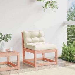 Berkfield Home Garden Sofa with Cushions Solid Wood Douglas in Brown - thumbnail 3