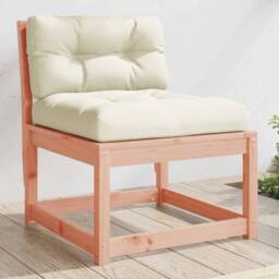 Berkfield Home Garden Sofa with Cushions Solid Wood Douglas in Brown - thumbnail 2