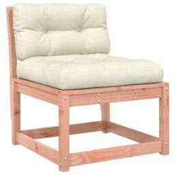 Berkfield Home Garden Sofa with Cushions Solid Wood Douglas in Brown - thumbnail 1