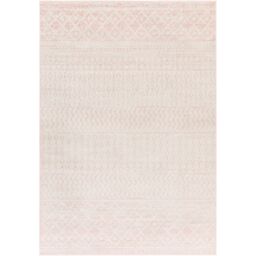 Livabliss Elaziz-Geometric Grey White Beige Taupe Global Living Dining Bedroom Rug in Pink - Size: 160 cm x 230 cm - thumbnail 2