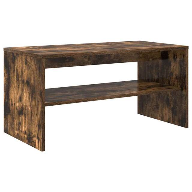 Berkfield Home TV Cabinet Smoked Oak 80x40x40 cm Engineered Wood in Brown - Size: 80 x 40 x 40 cm - image 1