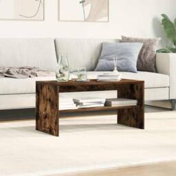 Berkfield Home TV Cabinet Smoked Oak 80x40x40 cm Engineered Wood in Brown - Size: 80 x 40 x 40 cm - thumbnail 3