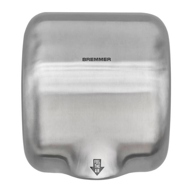 Bremmer Generic Turbo Hand Dryer in Brushed Steel in Silver - image 1