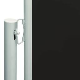 Berkfield Home Patio Retractable Side Awning 117x600 cm Black - thumbnail 3