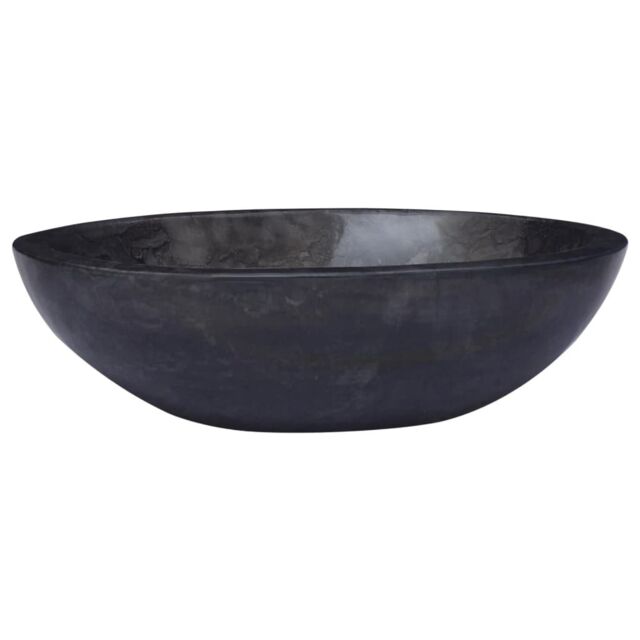 Berkfield Home Sink Black 53x40x15 cm Marble - Size: 53 x 40 x 15 cm - image 1