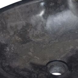 Berkfield Home Sink Black 53x40x15 cm Marble - Size: 53 x 40 x 15 cm - thumbnail 6