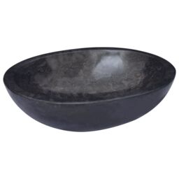 Berkfield Home Sink Black 53x40x15 cm Marble - Size: 53 x 40 x 15 cm - thumbnail 3