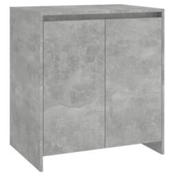 Berkfield Home Decorative 2 Piece Sideboard Concrete Grey Engineered Wood - thumbnail 4