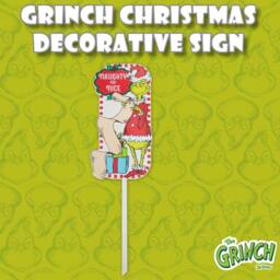 VFM e-Store Grinch Christmas Decorative Sign Naughty or Nice 18 Pack in Green - thumbnail 3