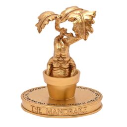 Warner Bros Harry Potter Herbology Figurine - Mandrake in Gold - thumbnail 2