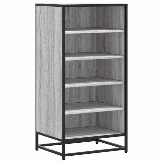 Berkfield Home Shoe Rack Grey Sonoma 48x38x97.5 cm Engineered Wood - image 1