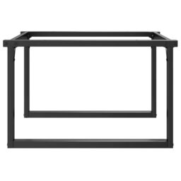 Berkfield Home Coffee Table Legs O-Frame 70x60x43 cm Steel in Black - Size: 70 x 60 x 43 cm - thumbnail 5