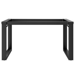Berkfield Home Coffee Table Legs O-Frame 70x60x43 cm Steel in Black - Size: 70 x 60 x 43 cm - thumbnail 4