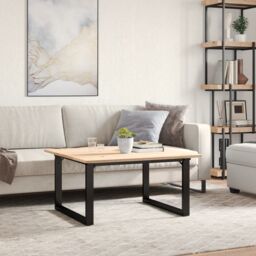Berkfield Home Coffee Table Legs O-Frame 70x60x43 cm Steel in Black - Size: 70 x 60 x 43 cm - thumbnail 3