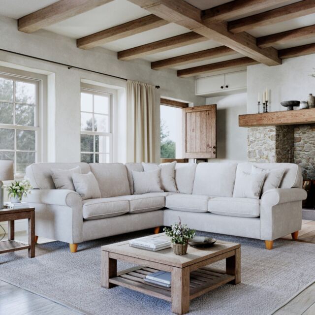 The Great Sofa Company Flora 2 Corner 2 Sofa Glory Pearl in Light Beige - image 1
